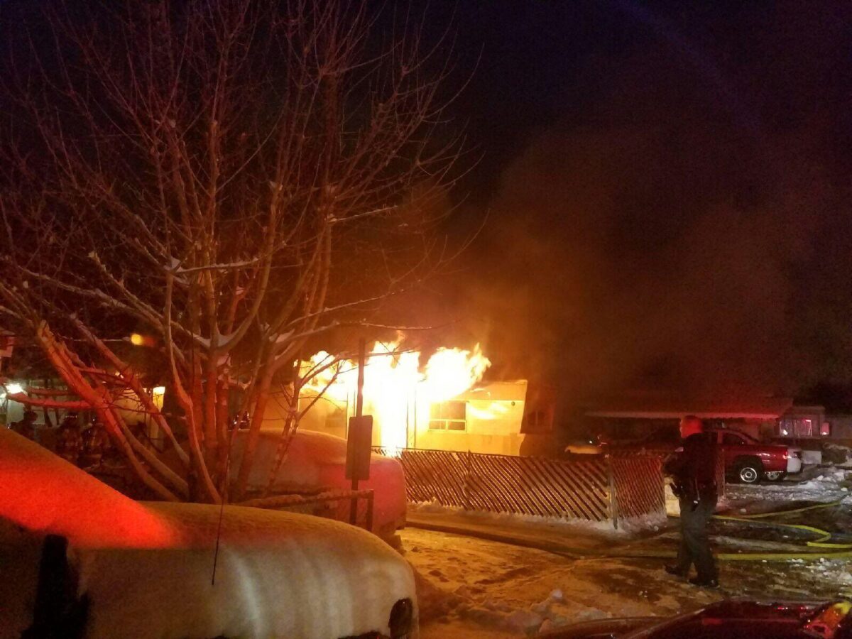 Crews on scene at Christmas Day fire at mobile home park on Wall Avenue ...